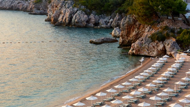 Maestral Resort & Casino beach.